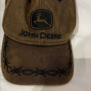 John Deere Brown Cap with Black Embroidery